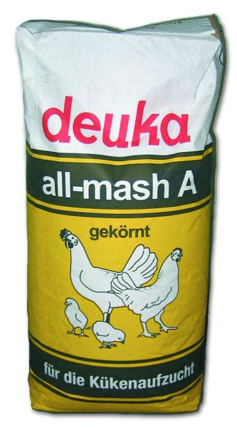 Kükenaufzuchtsfutter Deuka all mash A Mehl ohne Cocc.25kg